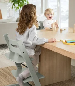 Sale Højstol inkl. babysæt - glacier green Børn Højstole Med Tilbehør