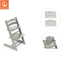 Hot Højstol inkl. babysæt og hynde - glacier green Børn Højstole Med Tilbehør
