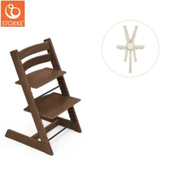 Sale Højstol inkl. sele - eg warm brown Børn Højstole Med Tilbehør