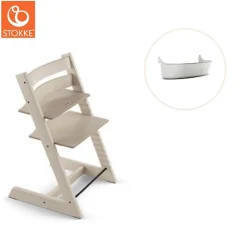 New Højstol inkl. storage opbevaring - whitewash Børn Højstole Med Tilbehør