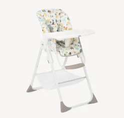 Online Højstol, Snacker 2i1, grå/hvid Børn Højstole Med Tilbehør