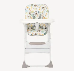 Online Højstol, Snacker 2i1, grå/hvid Børn Højstole Med Tilbehør