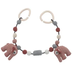 Clearance Hæklet barnevognskæde, elefanten Fanto - pink Legetøj Til Barnevogne & Autostole