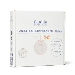 New Hånd og fodaftryk - Ler - Ophæng - Beige Hånd- & Fodaftryk