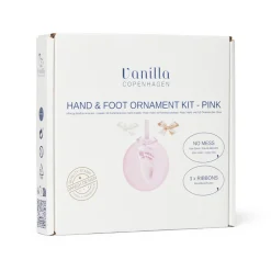 Hot Hånd og fodaftryk - Ler - Ophæng - Pink Hånd- & Fodaftryk