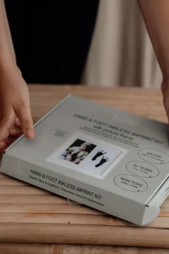 Outlet Hånd og fodaftryk sæt med stempel og ramme Børn Rammer|Hånd- & Fodaftryk