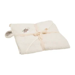 New Håndklæde med hætte - Egret - 83*83 cm Børn Badekåber & Håndklæder