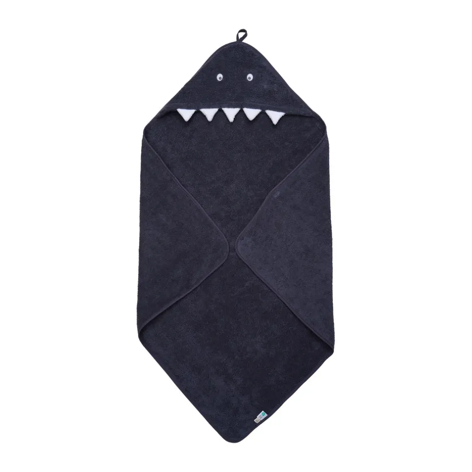 Online Håndklæde med hætte - Odyssey Gray - 83*83 cm Børn Badekåber & Håndklæder