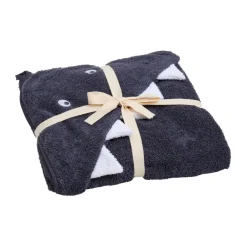 Online Håndklæde med hætte - Odyssey Gray - 83*83 cm Børn Badekåber & Håndklæder