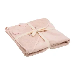 Hot Håndklæde med hætte - Rose Dust - 83*83 cm Børn Badekåber & Håndklæder