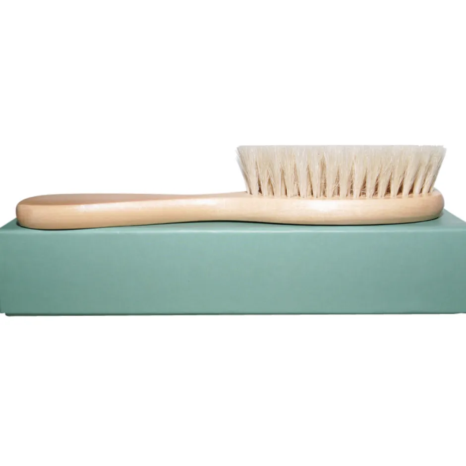 Hot Hårbørste med naturlig bløde gedehår og lotustræ Plejeartikler Til Baby