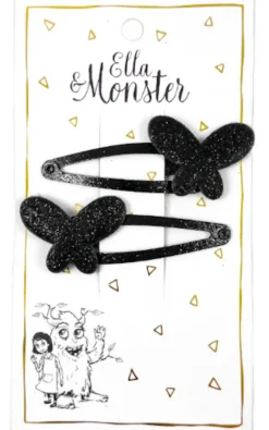 Best Hårclips Black Butterfly Festtøj & Tilbehør