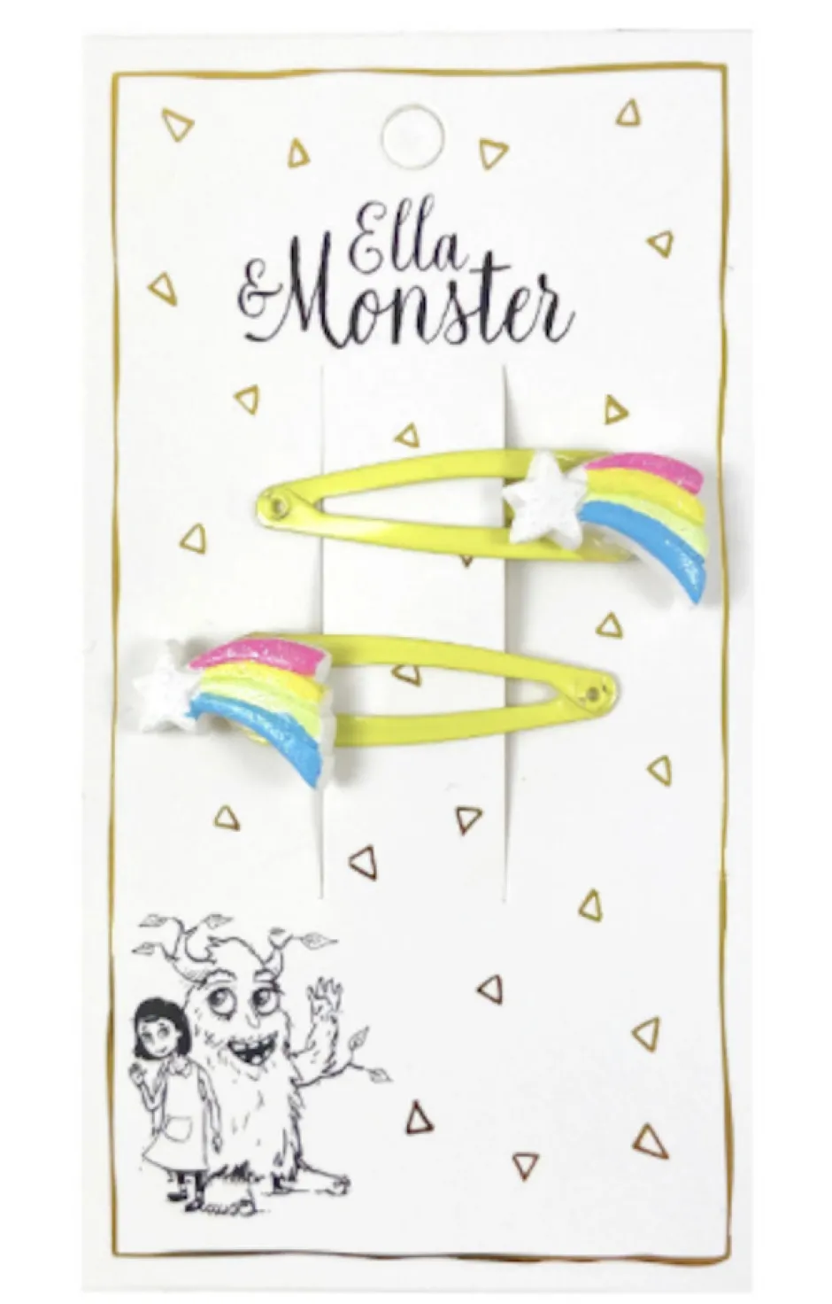 New Hårclips Colored Star Festtøj & Tilbehør