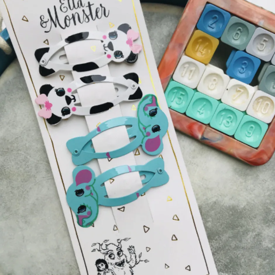 Online Hårclips Panda Set Festtøj & Tilbehør