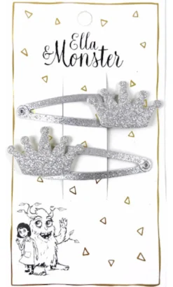 Best Hårclips Silver Crown Festtøj & Tilbehør