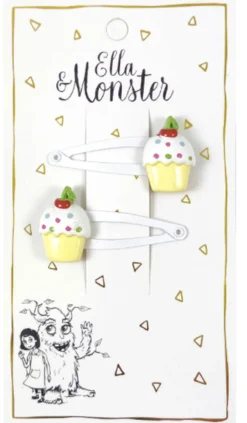 Clearance Hårclips White Cup Cake Festtøj & Tilbehør