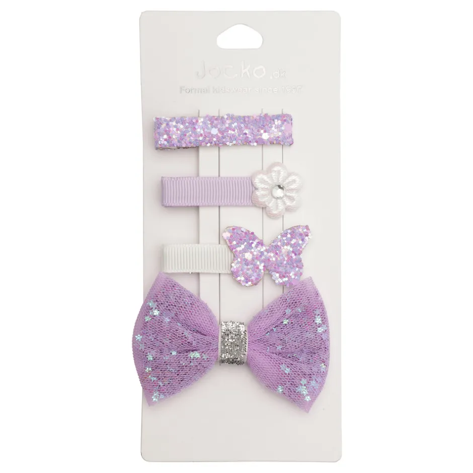 Hot Hårpyntsæt - Lilla Festtøj & Tilbehør