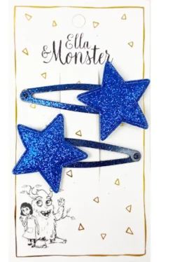 Hårspænde Blå Glimmerstjerne Festtøj & Tilbehør