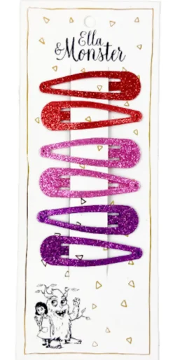 Outlet Hårspænde Glimmer Tre Farver Røde Festtøj & Tilbehør