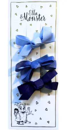 Discount Hårspænde Sæt – Blå Sløjfer Festtøj & Tilbehør