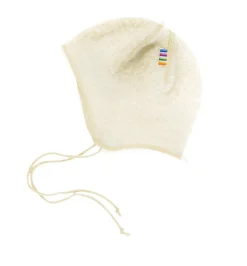 Hue - 69 Råhvid Babyhjelme|Uldhuer, Uldvanter & Uldfutter