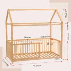 Outlet Husseng 70x140 Børn Tremmesenge