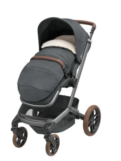 Hot 2-i-1 kørepose - Twillic Graphite Køreposer