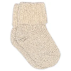 New Ida glitter strømper - Ecru Strømper