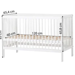 Outlet IDA-MARIE babyseng 60x120 Børn Tremmesenge