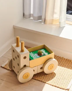 Best 3-in-1 Baby Walker Sand Grey / Honey Yellow Gåvogne & Aktivitetsborde