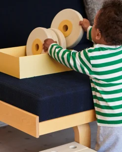 Best 3-in-1 Baby Walker Sand Grey / Honey Yellow Gåvogne & Aktivitetsborde