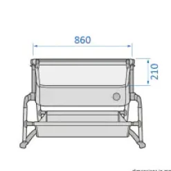 Clearance Iora Air - Beyond grey Børn Side By Side Senge
