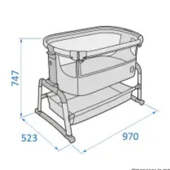 Clearance Iora Air - Beyond grey Børn Side By Side Senge