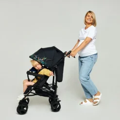 Outlet Irma klapvogn - black/dark grey Rejseklapvogne