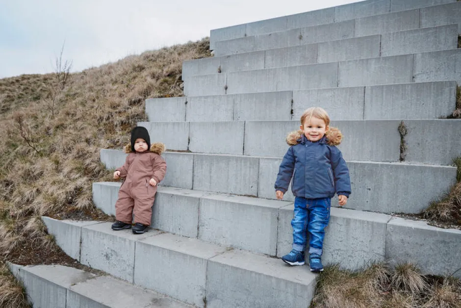 Sale Jakke m. Fake Fur - Vintage Indigo Vinterjakker & Bukser