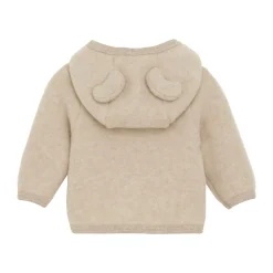New Jakke Ører Uld Fleece - Camel Melange Uldoverdele