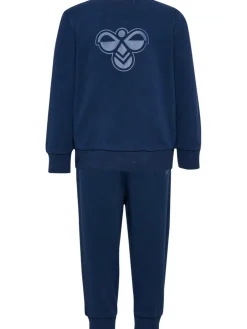 Outlet Jersey Crewsuit Bee - Dress Blue Sweatsæt