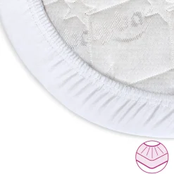 Jersey lagen, deluxe 2 stk. til Side by side seng Boxspring - hvid Børn Lagner & Vådliggerlagner