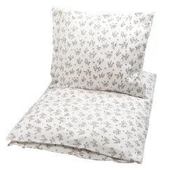 Outlet Junior sengetøj, 100x140 cm - Floral, beige, Børn Sengetøj