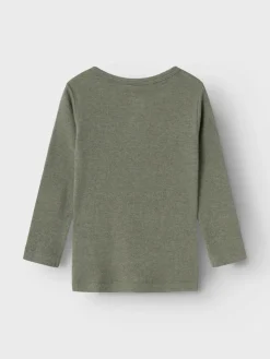 New Kab langærmet basis bluse - DUSTYOLIVE Bluser