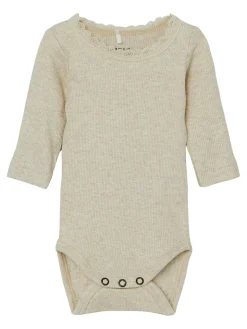 New Kab langærmet boby - Peyote melange Bodystocking Langærmet
