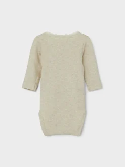 New Kab langærmet boby - Peyote melange Bodystocking Langærmet