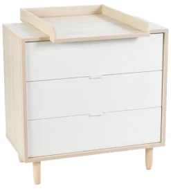 Outlet Karl starterpakke - seng, puslekommode, madras og lagen Børn Pakkeløsninger|Pusleborde