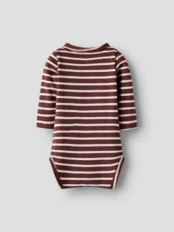 Kattie Langærmet Wrap Body - Bleached Mauve Bodystocking M. Skrålukning