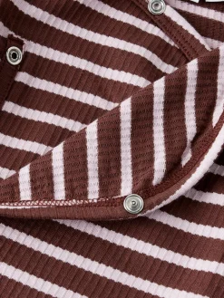 Kattie Langærmet Wrap Body - Bleached Mauve Bodystocking M. Skrålukning