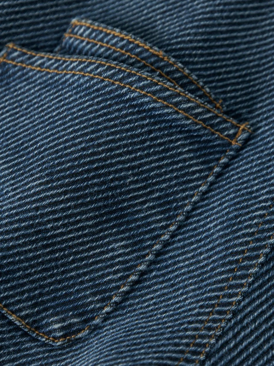 Clearance Keifer Loose Denim Jeans - Denim Blue Bukser