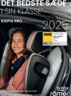 Best Kidfix Pro Classic - Midnight Grey Autostole 100-150 Cm (4-12 År)