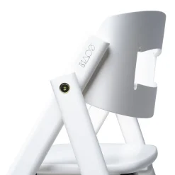 Klapp højstol foldbar - bøg hvid Børn Højstole Uden Tilbehør