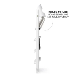 Klapp højstol foldbar - bøg hvid Børn Højstole Uden Tilbehør