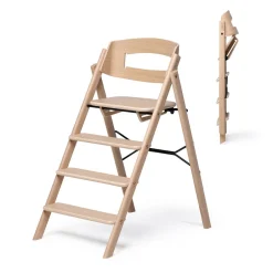 Clearance Klapp højstol foldbar - eg natur Børn Højstole Uden Tilbehør
